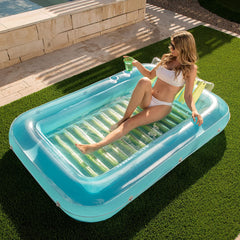 Inflatable Suntan Blue Green