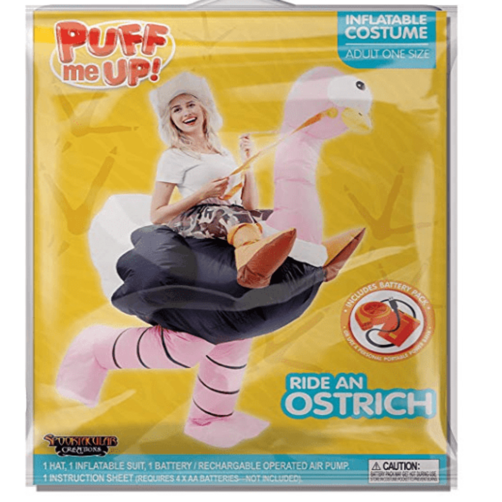 Riding-an-Ostrich Costume Inflatable - Adult - Spooktacular Creations