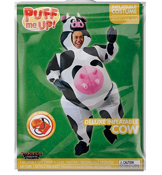 Inflatable Halloween Cow Costume - Adult Size - Spooktacular Creations