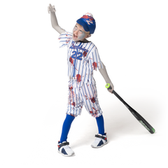Baseball Zombie Costume, Blue - Child