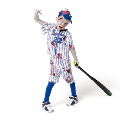Baseball Zombie Costume, Blue - Child