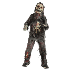 Scary Black Zombie Costume - Child