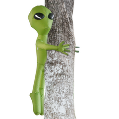 4 FT Tall Halloween Inflatable Alien Tree Hugger