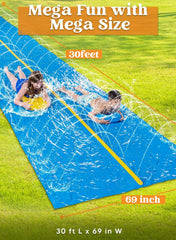Huge Water Slide with Build-in Sprinkler 30ft x 6ft