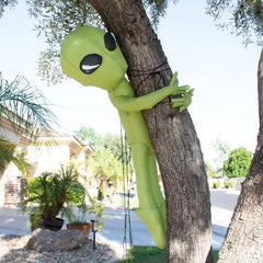 4 FT Tall Halloween Inflatable Alien Tree Hugger