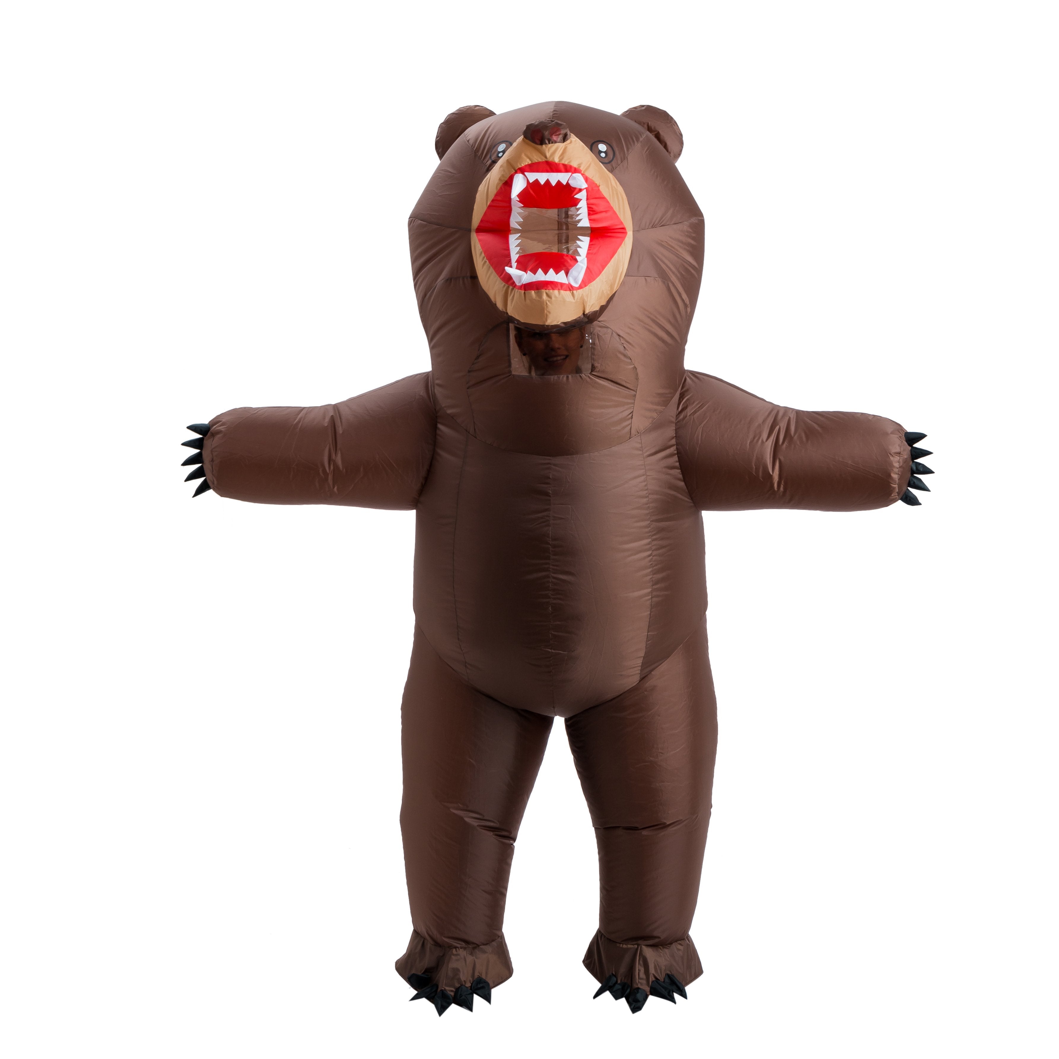 Inflatable Costume Full Body Bear Air Blow-up Deluxe Halloween Costume - Adult Size - Spooktacular Creations
