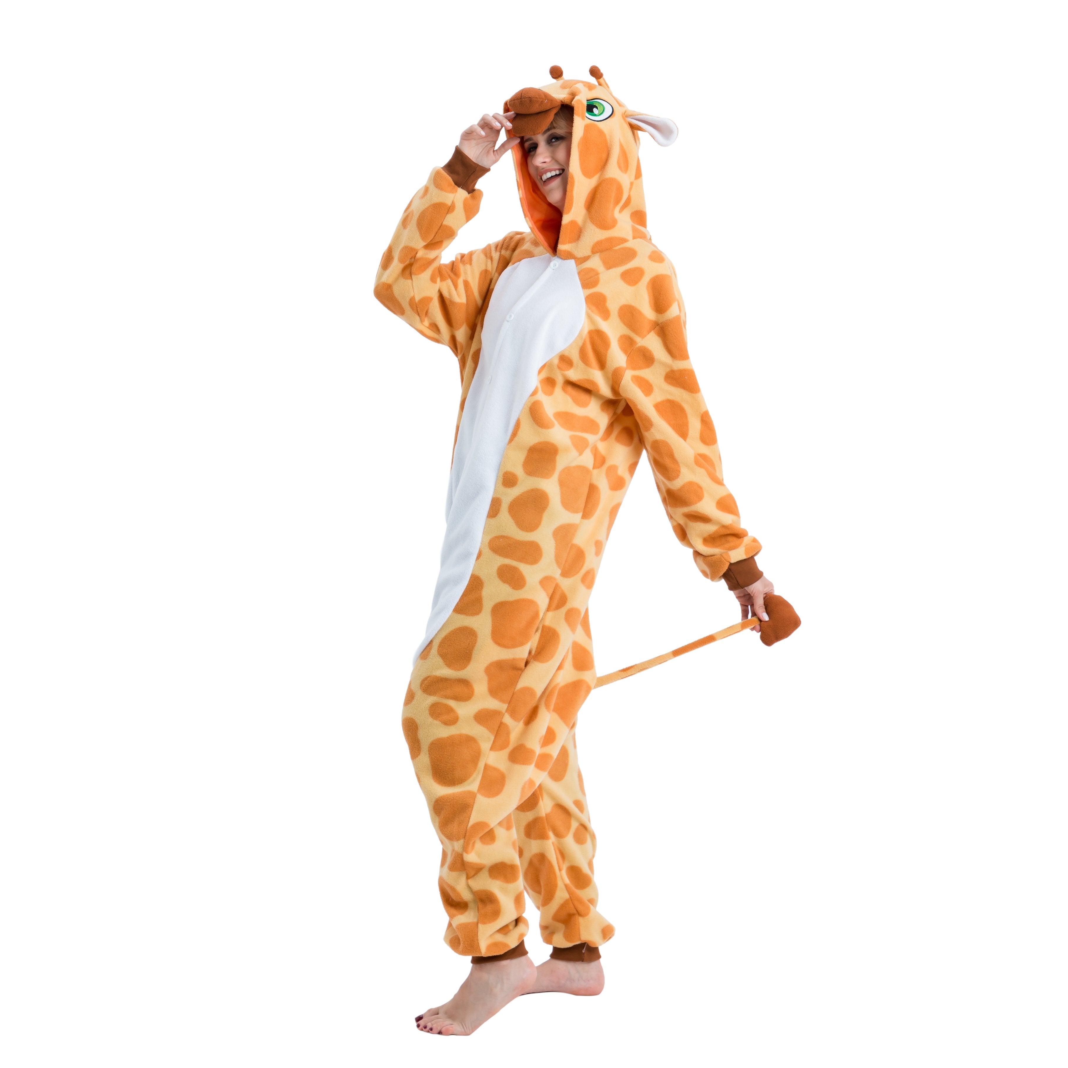 Giraffe Animal Onesie Pajama Costume - Adult - Spooktacular Creations