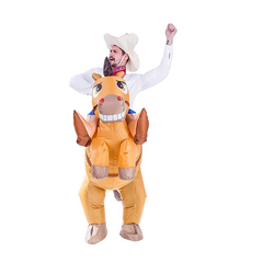 Inflatable Cowboy Riding-a-horse Deluxe Costume Set