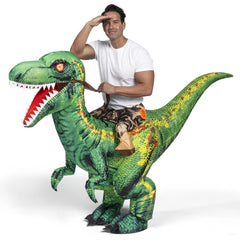 Inflatable Dinosaur Costume, Riding a Raptor Digital Printing Blow-up