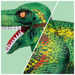 Inflatable Dinosaur Costume, Riding a Raptor Digital Printing Blow-up