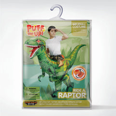 Inflatable Dinosaur Costume, Riding a Raptor Digital Printing Blow-up