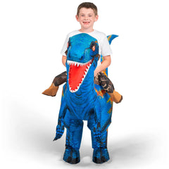 Inflatable Dinosaur Costume, Riding a Raptor Digital