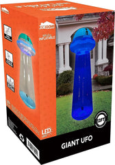 12 FT Tall Halloween Inflatable UFO Decoration with Built-in LEDs