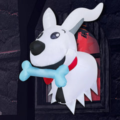 Joiedomi 3.5 FT Halloween Inflatable Dog Broke Out from Window