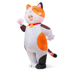 Kids Inflatable Costume, Full Body Inflatable Calico Cat Costume