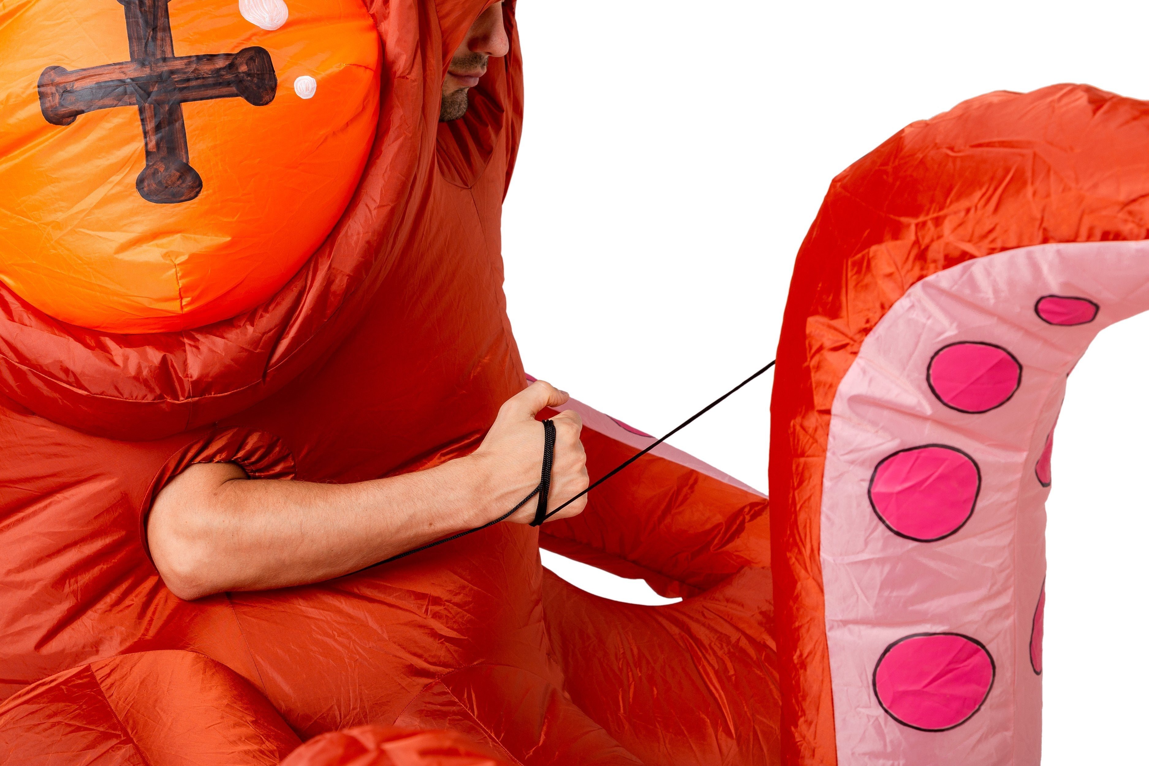 Inflatable Costume Full Body Squid Air Blow-up Deluxe Halloween Costume - Adult Size - Spooktacular Creations