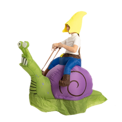 Gnome Ride-On Snail Inflatable Costume
