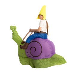 Gnome Ride-On Snail Inflatable Costume