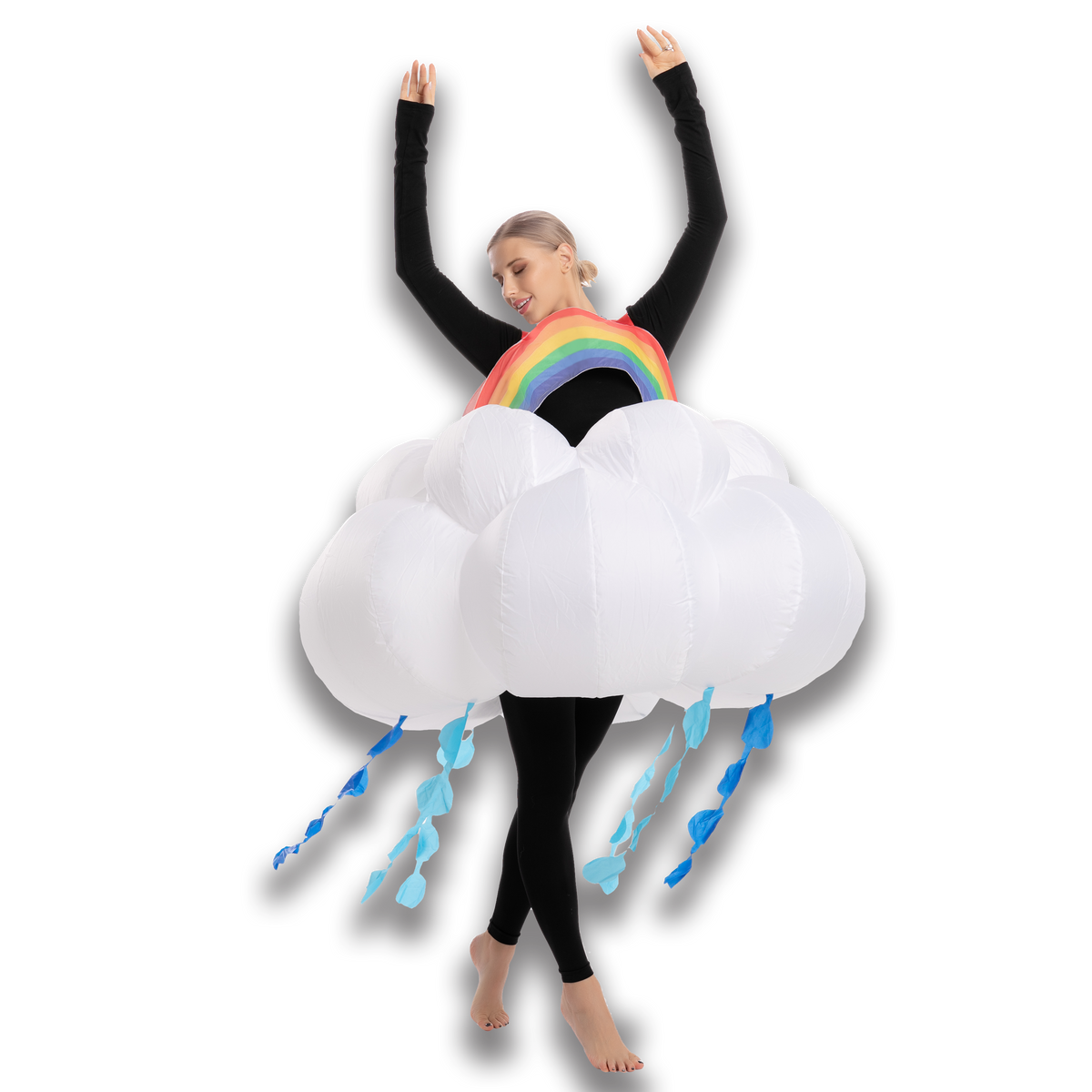 Raining Rainbow Cloud Inflatable - Adult