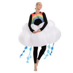 Raining Rainbow Cloud Inflatable - Adult