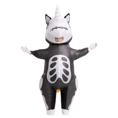Skeleton Unicorn Full Body Inflatable Costume - Adult