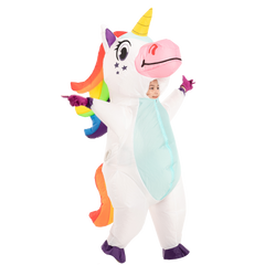 Inflatable White Unicorn Full Body Costume