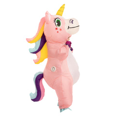 Inflatable Pink Rainbow Unicorn Costume