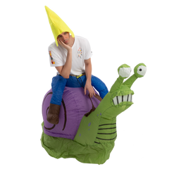 Gnome Ride-On Snail Inflatable Costume