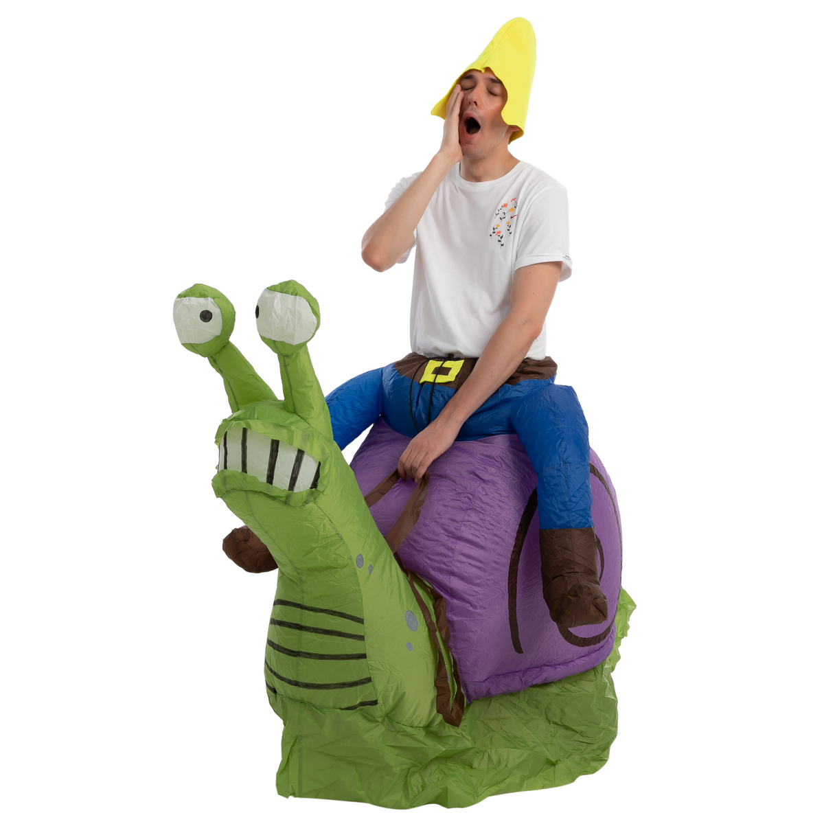 Gnome Ride-On Snail Inflatable Costume