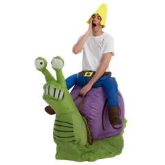 Gnome Ride-On Snail Inflatable Costume