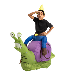 Gnome Ride-On Snail Inflatable Costume