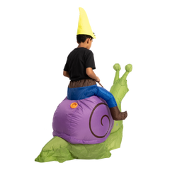 Gnome Ride-On Snail Inflatable Costume