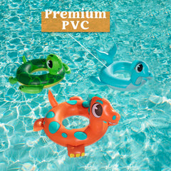 SLOOSH - Dinosaur & Sea Turtle & Dolphin Pool Rings, 3 Packs