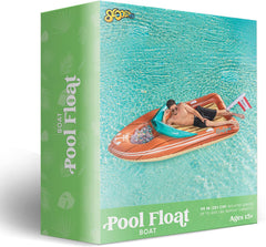 SLOOSH - Inflatable Boat Pool Float with Reinforced Cooler