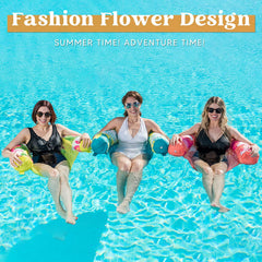 SLOOSH - Inflatable Floral Pool Noodle Chair with Seat, 3 Pack