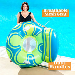 SLOOSH - Inflatable Pool Lounger Float with Big Backrest