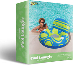 SLOOSH - Inflatable Pool Lounger Float with Big Backrest