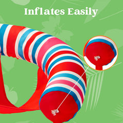 SLOOSH - Stripes Inflatable Pool Noodle Chair, 3 Pack