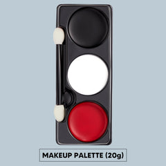 Tri-Color Halloween 7 Oz Vampire Makeup Palette for Adult and Kids