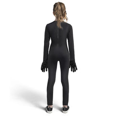 Unisex Kids Skeleton Glow in the Dark Jumpsuit with Gloves Costume