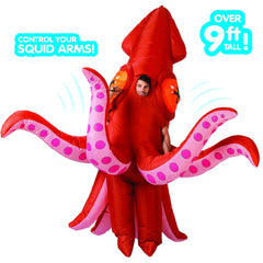 Inflatable Costume Full Body Squid Air Blow-up Deluxe Halloween Costume - Adult Size - Spooktacular Creations