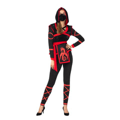 Sexy Darkness Ninja Warrior Costume for Women with Ninja Mask
