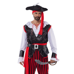 Mens Sea Captain Pirate Halloween Costume