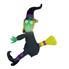 4ft Crashing Witch Into Tree Inflatable