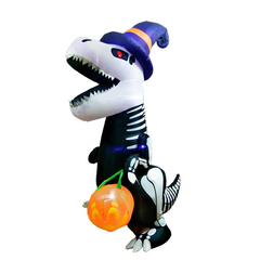 5ft Jumbo Halloween Skeleton Dinosaur Inflatable