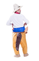 Inflatable Cowboy Riding-a-horse Deluxe Costume Set