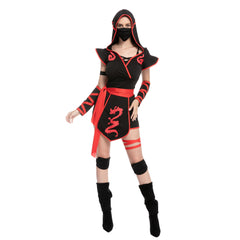 Ninja Short Pants Costume for Women - Adult