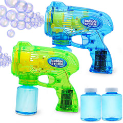 2 pieces Bubble Guns Green Blue
