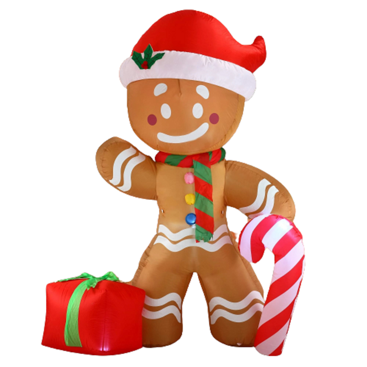 8ft Tall Gingerbread Man Christmas Inflatable