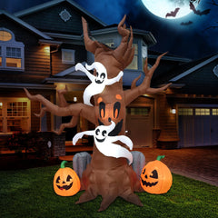 8ft Scary Tree with Graves Inflatable